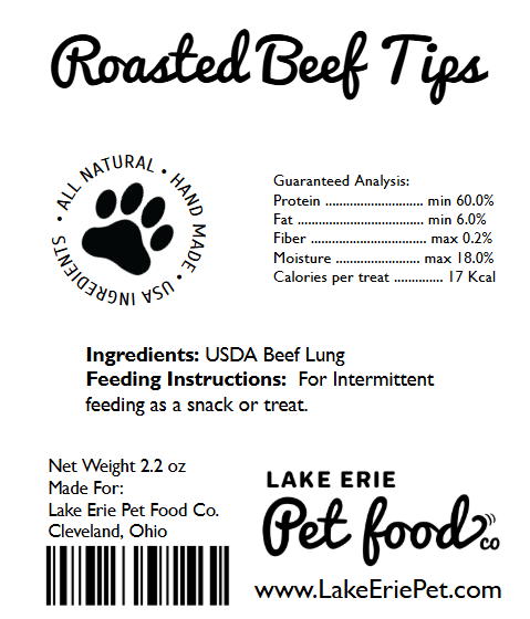 Beef Tips, Dry Roasted