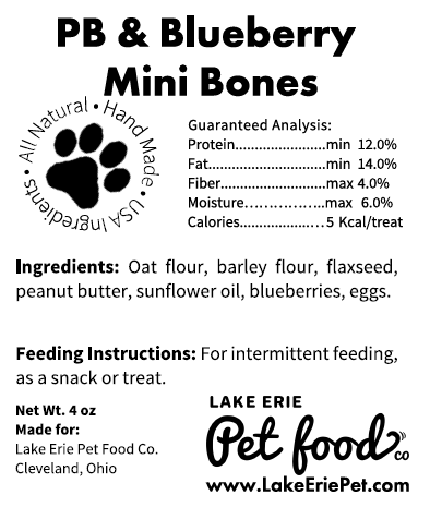 PB & Blueberry Mini Bones