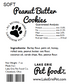 Peanut Butter Cookies (soft)