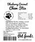 *NEW* Chew Stix (Blueberry Coconut)