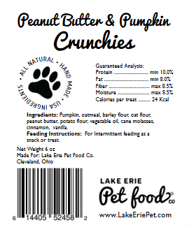 Peanut Butter & Pumpkin Crunchies *NEW*